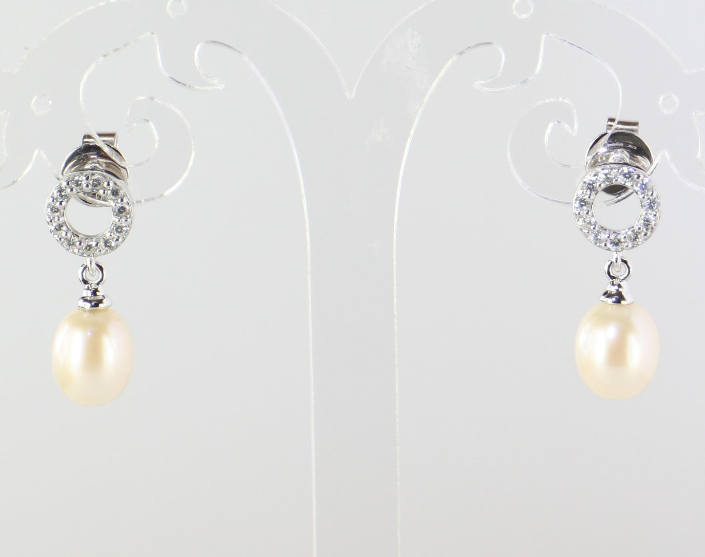 Sterling Silver Pearl Earrings