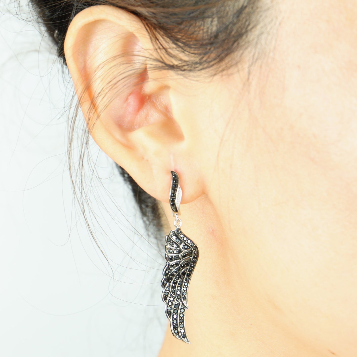 Sterling Silver Falcon Wing Earrings