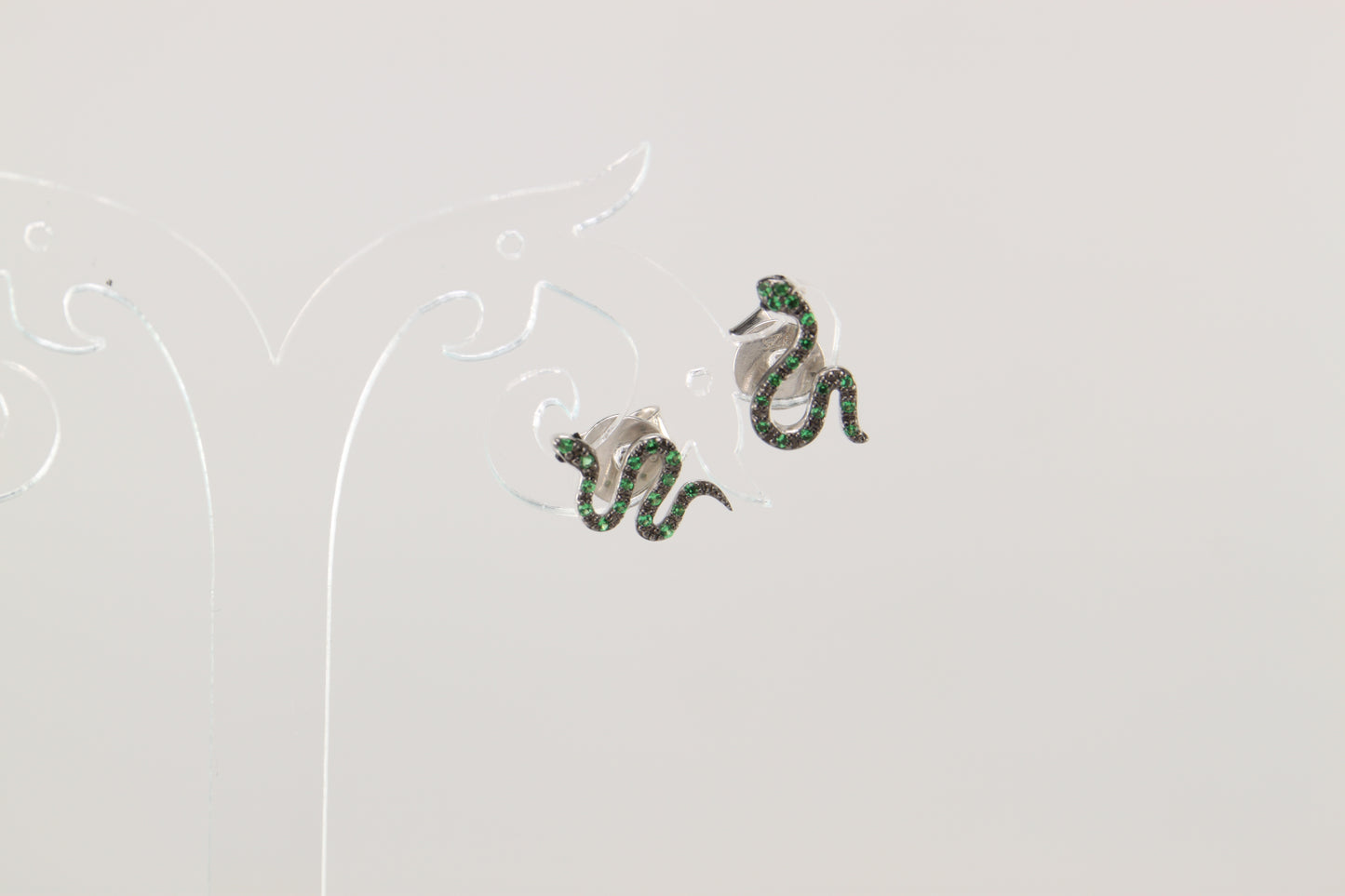 Sterling Silver Snake Earrings