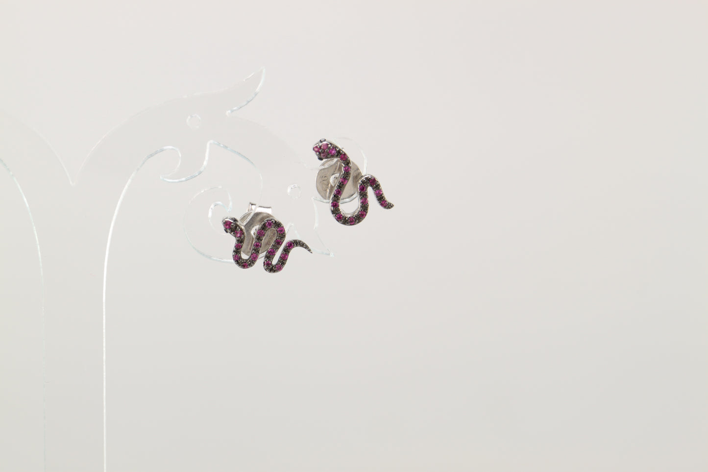 Sterling Silver Snake Earrings