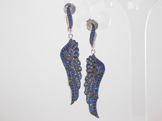 Sterling Silver Falcon Wing Earrings