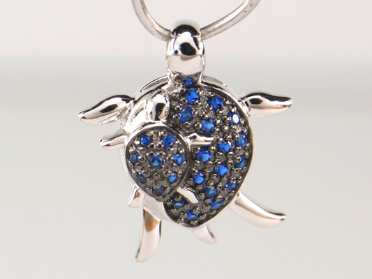 Sterling Silver Turtle Necklace